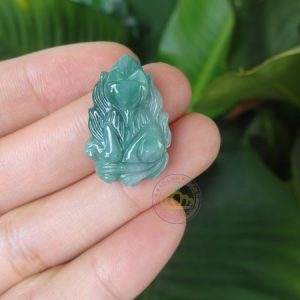 Mặt dây chuyền hồ ly ngọc Jadeite A