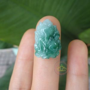 Mặt dây chuyền hồ ly ngọc Jadeite A