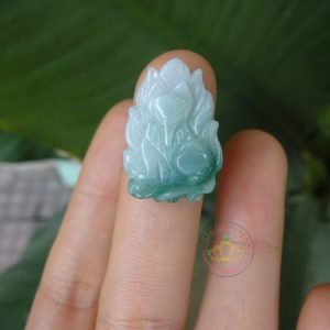 Mặt dây chuyền hồ ly ngọc Jadeite A