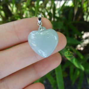 Mặt dây chuyền trái tim ngọc Jadeite