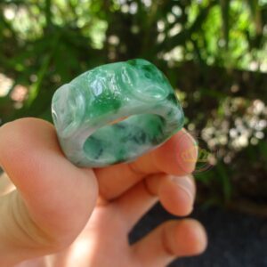 Nhẫn Kim Tiền ngọc Jadeite A