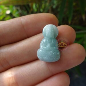 Mặt dây chuyền hình Phật Bà Quan Âm ( Ngọc Jadeite A)