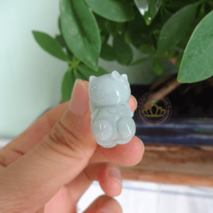 Nhẫn hình Hello Kitty Ngọc Jadeite A