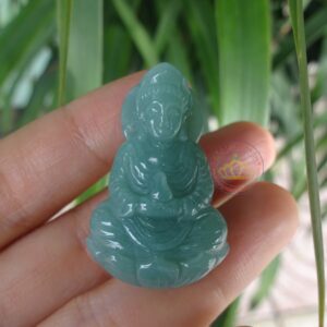 Mặt dây chuyền hình Phật Bà Quan Âm ( Ngọc Jadeite A)