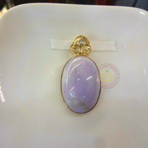 Mặt dây chuyền bọc vàng 18k ngọc Jadeite A