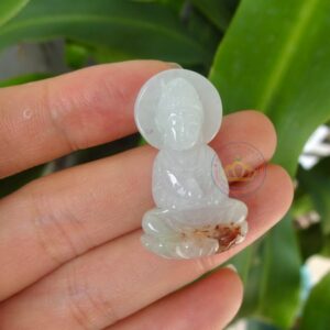 Mặt dây chuyền hình Phật Bà Quan Âm ( Ngọc Jadeite A)