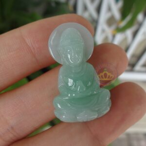 Mặt dây chuyền hình Phật Bà Quan Âm ( Ngọc Jadeite A)