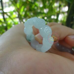 Nhẫn Kim Tiền Ngọc Jadeite A