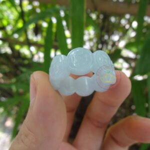 Nhẫn Kim Tiền Ngọc Jadeite A