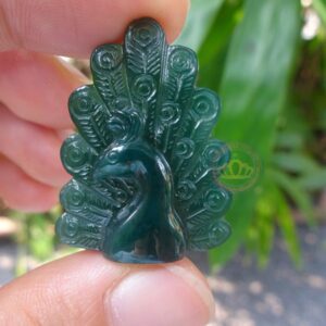 Mặt dây chuyền Khổng Tước Ngọc Jadeite A