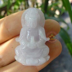 Mặt dây chuyền hình Phật Bà Quan Âm ( Ngọc Jadeite A)