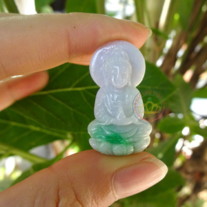Mặt dây chuyền hình Phật Bà Quan Âm ( Ngọc Jadeite A)