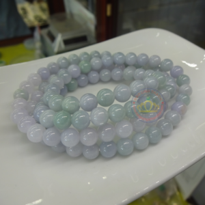 Chuỗi bạch ngọc Tím  Jadeite A 108 hạt
